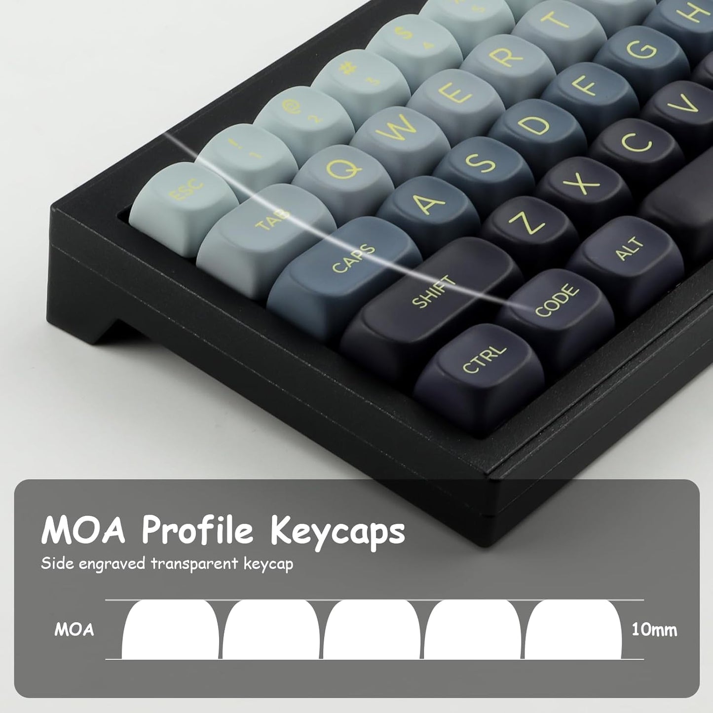 JOMKIZ 143 Keys Cute MOA Profile PBT Keycaps Set for Magnetic Switch Keyboard