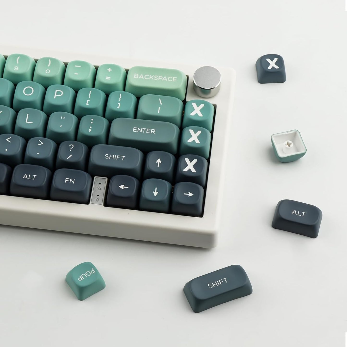 JOMKIZ 140 Keys PBT Keycaps, MOA Profile ANSI Layout Cute Keycaps Set, Compatible for Cherry MX Switches Mechanical Keyboards