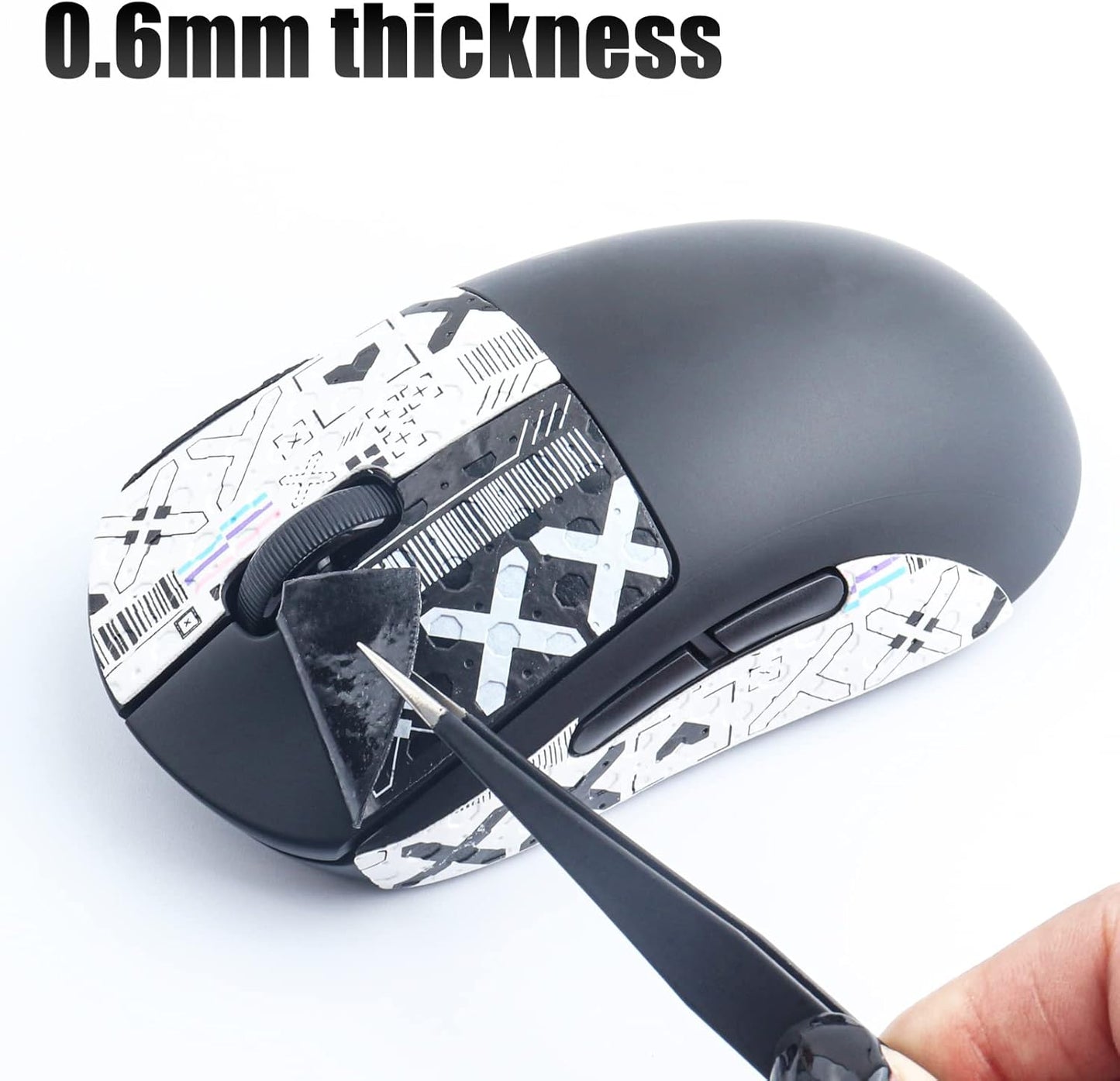 JOMKIZ Mouse Grip Tape fit for Logitech G Pro X Superlight,Self-Adhesive,Pre-Cut,Sweat-Resistant,Professional Mice Upgrade Kit,for The Most Demanding Gamers