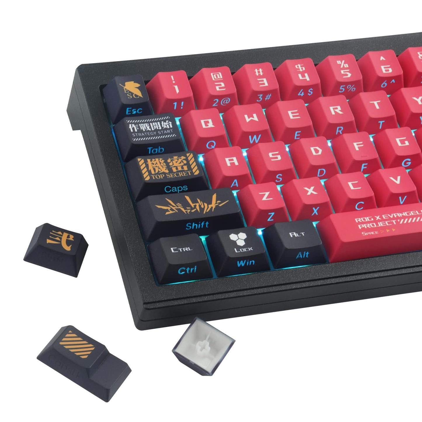 JOMKIZ PBT Keycaps,139 Keys Dye Sublimation Cherry Profile Keycaps Side Engraved Transparent Japanese Keycap Set for Cherry MX Switches Mechanical Keyboards