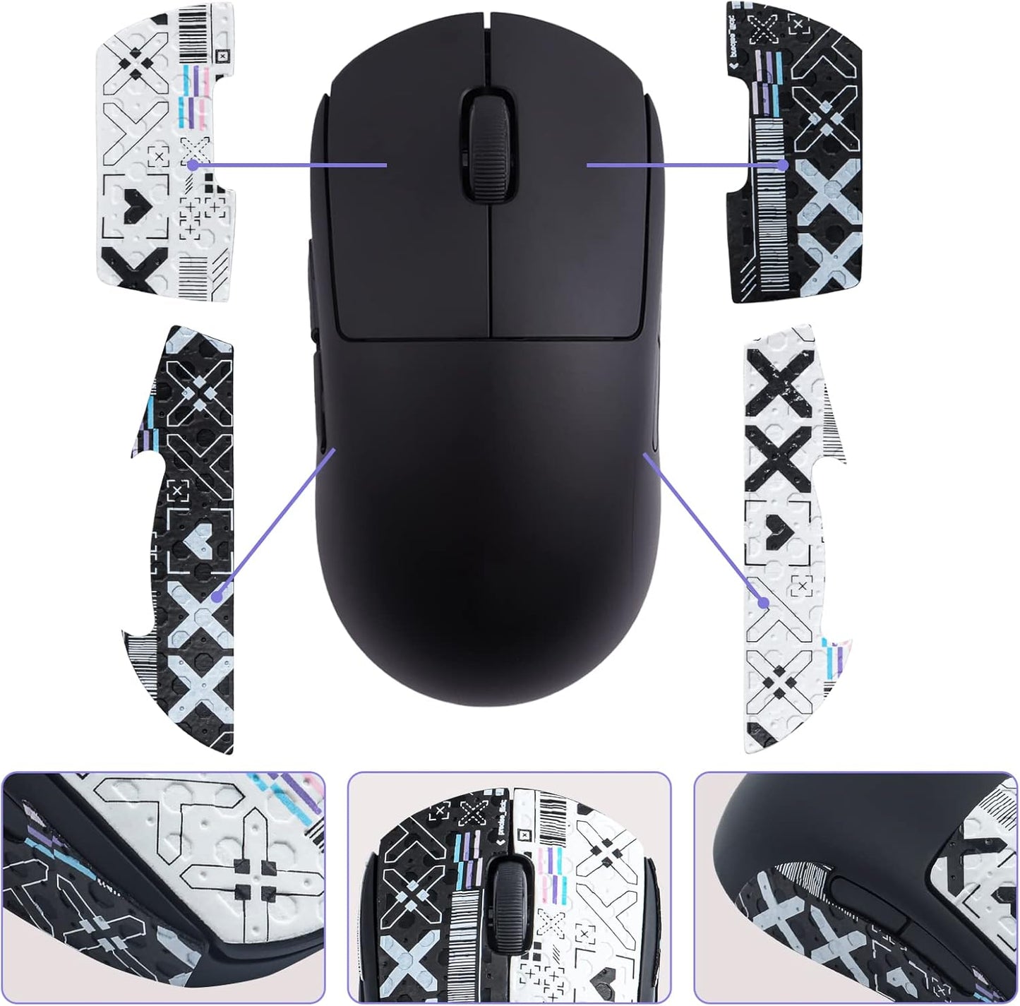 JOMKIZ Mouse Grip Tape fit for Logitech G Pro Superlight,Self-Adhesive,Pre-Cut,Sweat-Resistant,Professional Mice Upgrade Kit,for The Most Demanding Gamers