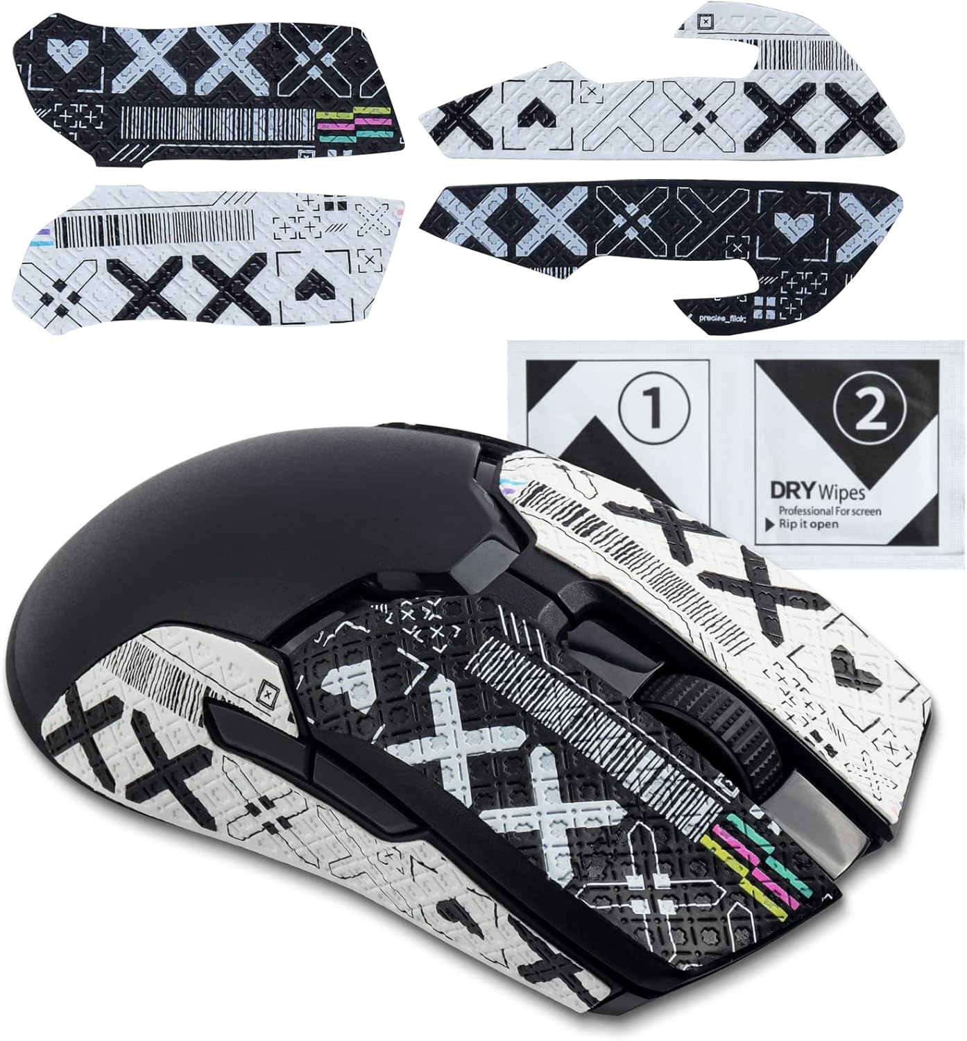 JOMKIZ Mouse Anti-Slip Sticker fit for Razer Viper/Viper Ultimate, Self-Adhesive, PreCut, Sweat-Resistant, Professional Mice Upgrade Kit,for The Most Demanding Gamers and Esportsmen