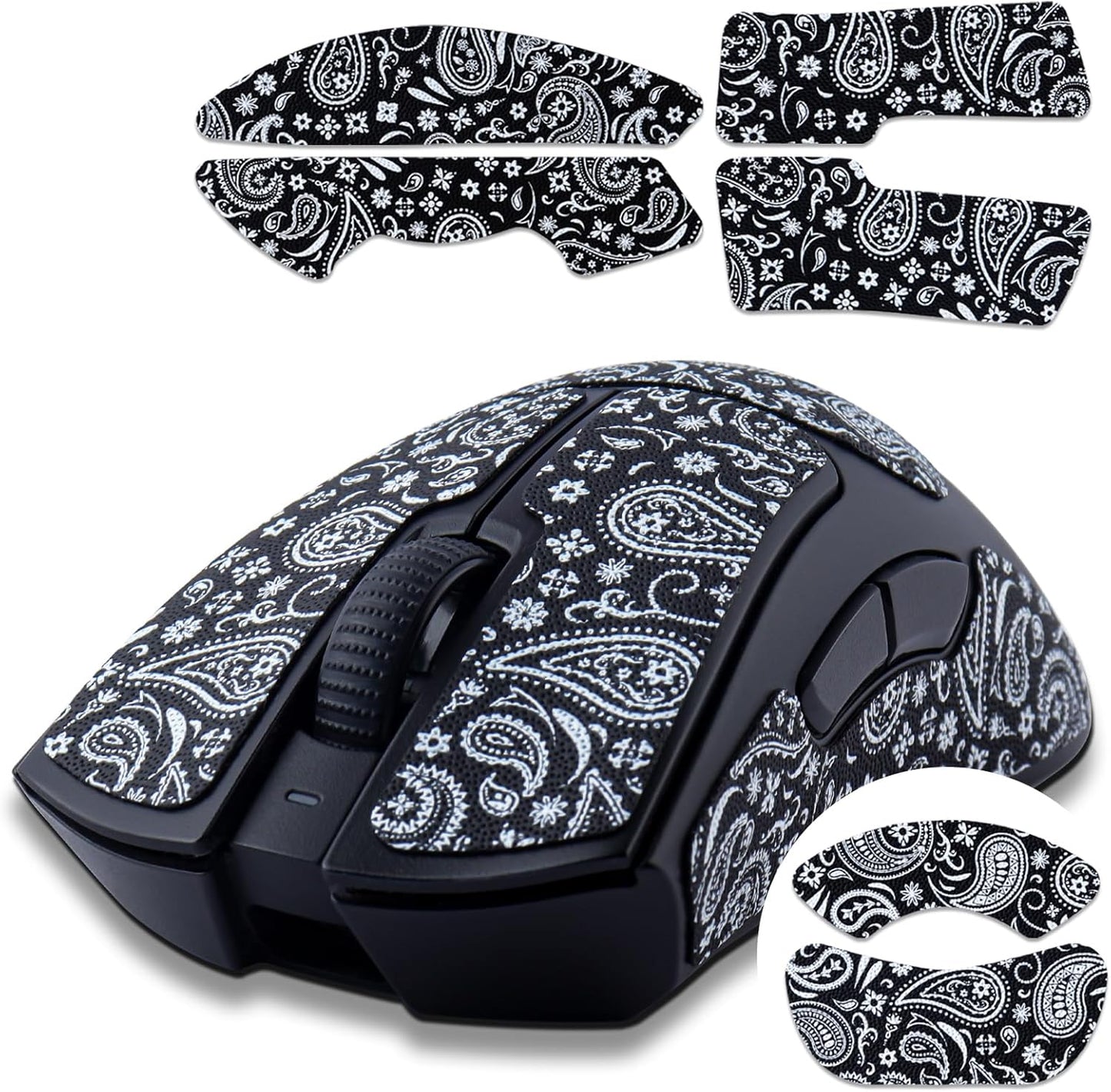 JOMKIZ Mouse Grip Tape fit for Razer Viper/Viper Ultimate, Self-Adhesive, PreCut, Sweat-Resistant, Professional Mice Upgrade Kit,for The Most Demanding Gamers and Esportsmen(6 Pieces)