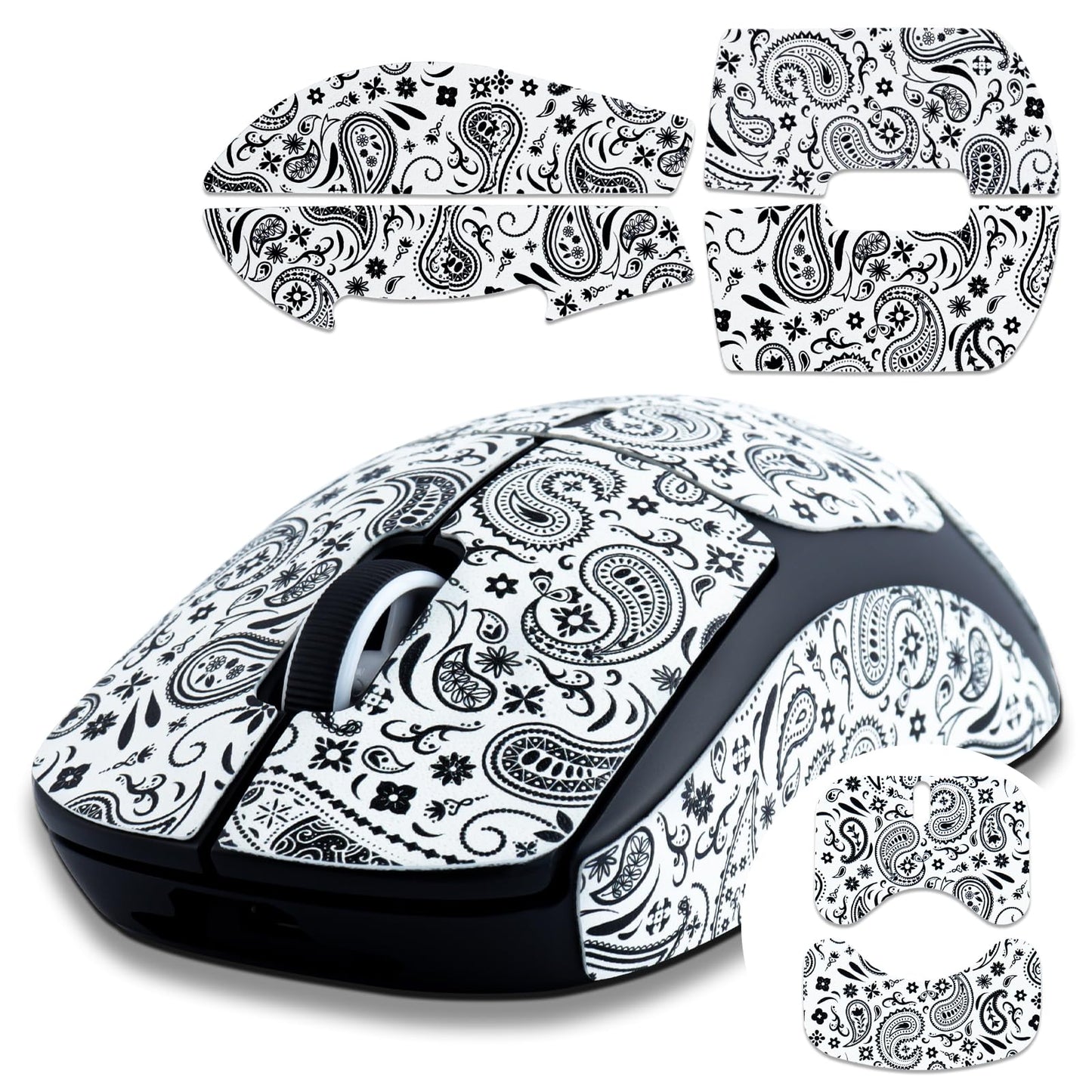 JOMKIZ Mouse Grip Tape fit for Razer Viper/Viper Ultimate, Self-Adhesive, PreCut, Sweat-Resistant, Professional Mice Upgrade Kit,for The Most Demanding Gamers and Esportsmen(6 Pieces)