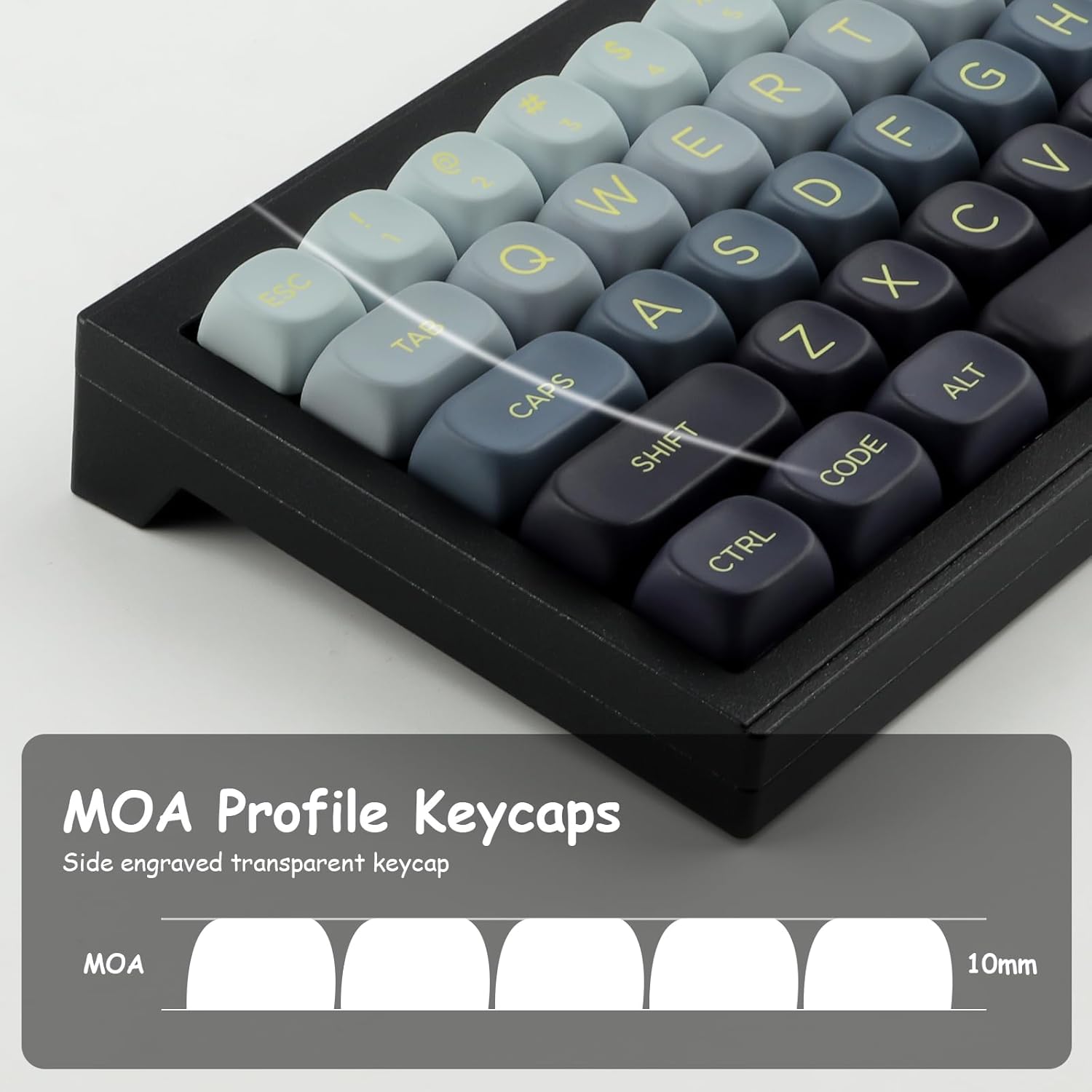 JOMKIZ 143 Keys Cute MOA Profile PBT Keycaps Set for Magnetic Switch Keyboard