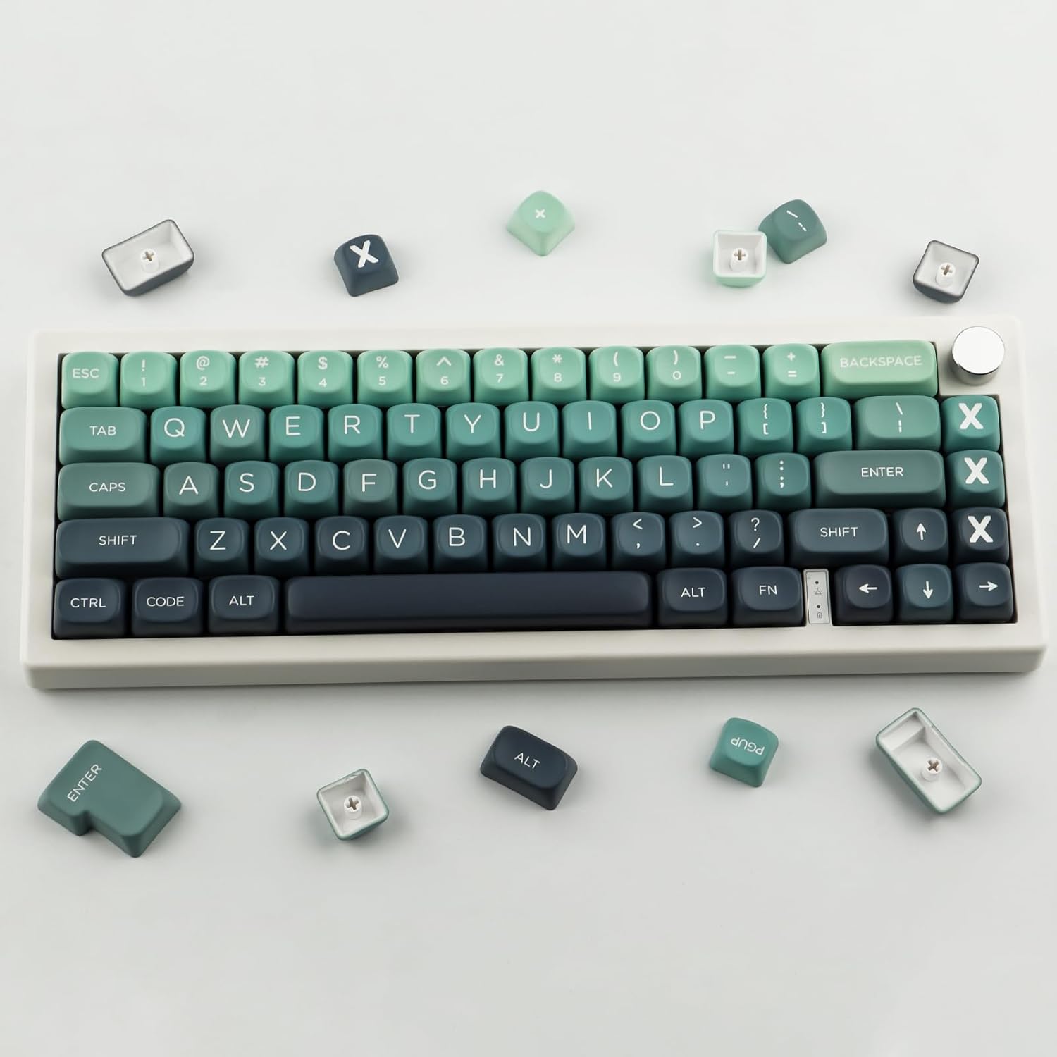 JOMKIZ 140 Keys PBT Keycaps, MOA Profile ANSI Layout Cute Keycaps Set, Compatible for Cherry MX Switches Mechanical Keyboards