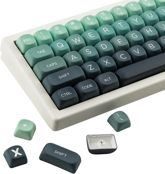 JOMKIZ 140 Keys PBT Keycaps, MOA Profile ANSI Layout Cute Keycaps Set, Compatible for Cherry MX Switches Mechanical Keyboards
