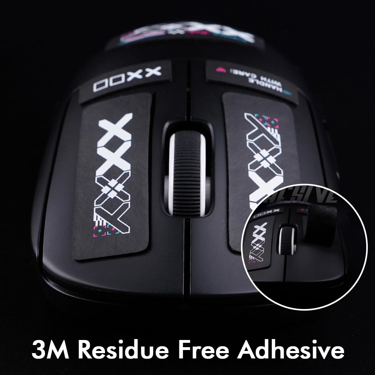 JOMKIZ Mouse Grip Tape Ultra-Thin Personalized DIY Universal Mouse Anti-Slip Stickers for Self-Adhesive,Pre-Cut,Sweat-Resistant,Professional Mice Upgrade Kit,for The Most Demanding Gamers