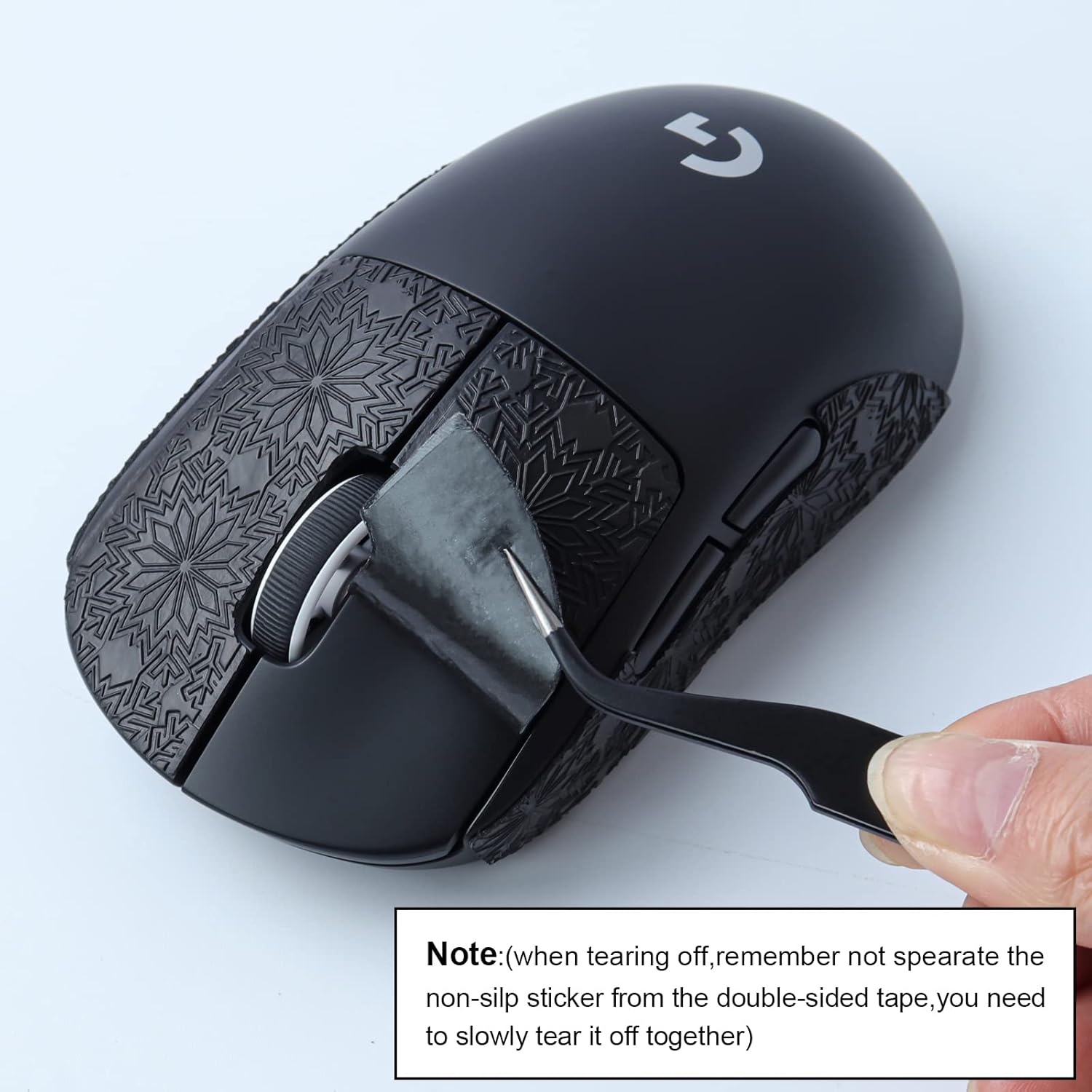 JOMKIZ Mouse Anti-Slip Grip Tape fit for Logitech G PRO X Superlight Wireless Gaming Mouse Skin, Sweat Resistant, Easy to Apply, Professional Mice Upgrade Kit,for The Most Demanding Gamers