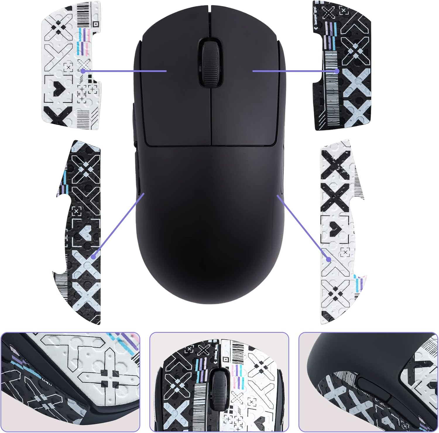 JOMKIZ Mouse Grip Tape fit for Logitech G Pro Superlight,Self-Adhesive,Pre-Cut,Sweat-Resistant,Professional Mice Upgrade Kit,for The Most Demanding Gamers